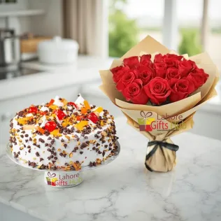 Bundu Khan Cake with Roses