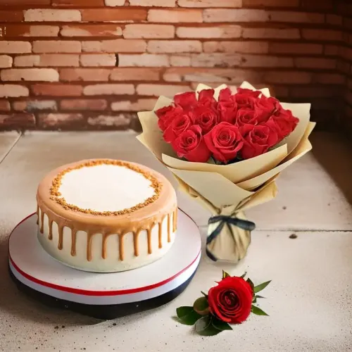 Layers Cake with Roses