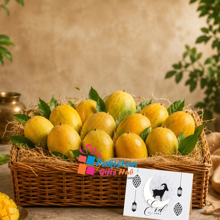 Premium 5kg Sindhri Mangoes Eid Gift Basket Premium 5kg Sindhri Mangoes Eid Gift Basket