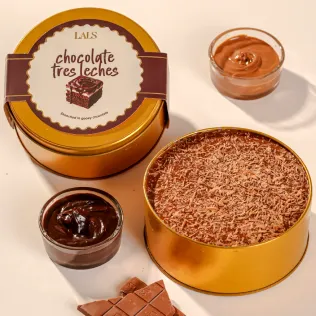 Chocolate Tres Leches: Decadent Chocolate Milk-Soaked Dessert Tin Chocolate Tres Leches: Decadent Chocolate Milk-Soaked Dessert Tin