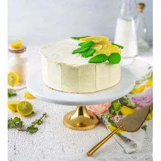 Zesty Sunshine: Fresh Lemon & Buttercream Layer Cake Zesty Sunshine: Fresh Lemon & Buttercream Layer Cake
