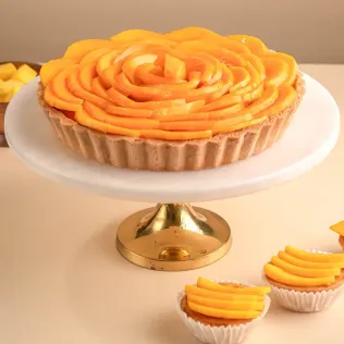 Golden Orchard: Large Mango & Vanilla Bean Tart Golden Orchard: Large Mango & Vanilla Bean Tart