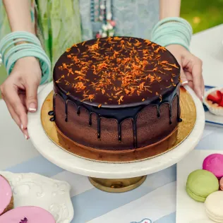 Zesty Noir: Orange Infused Dark Chocolate Cake Zesty Noir: Orange Infused Dark Chocolate Cake