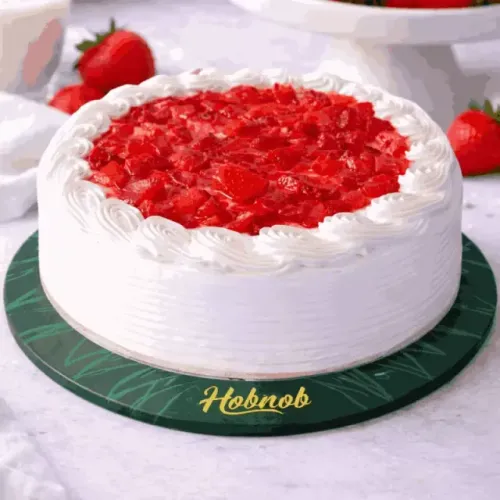 Strawberry Three Milk Cake Hobnob
