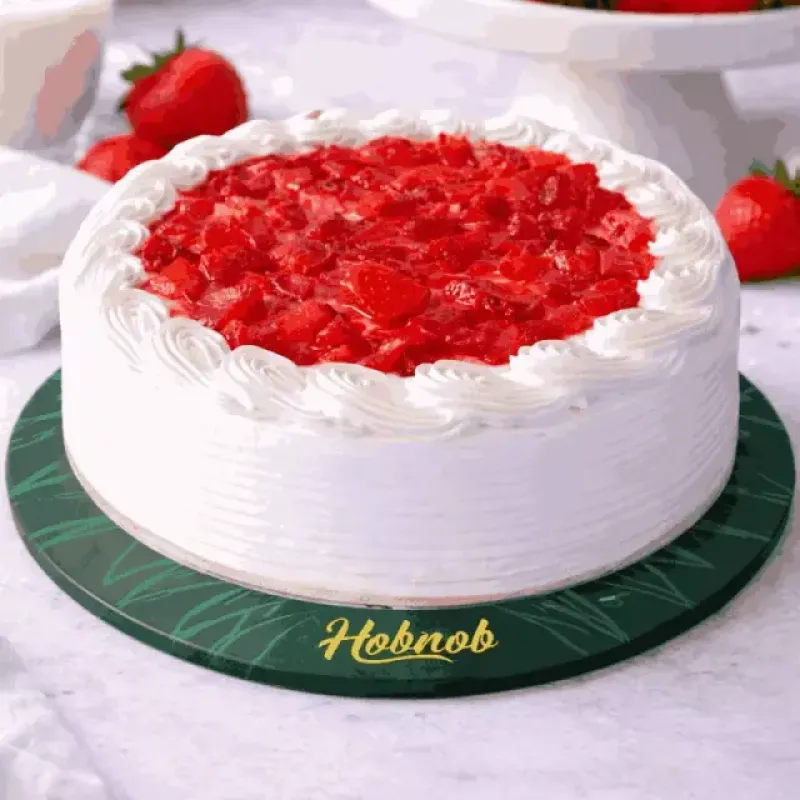 Strawberry Three Milk Cake Hobnob