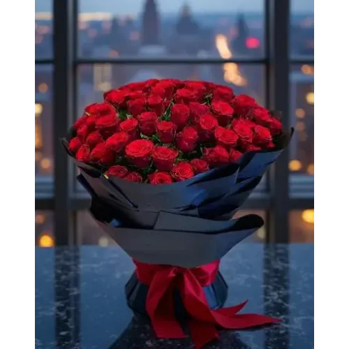100 Red Roses Bouquet