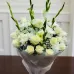 Elegant White Roses & Chrysanthemums Bouquet