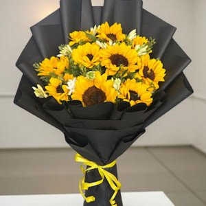 Sunflower & Tube Roses Bouquet Sunflower & Tube Roses Bouquet