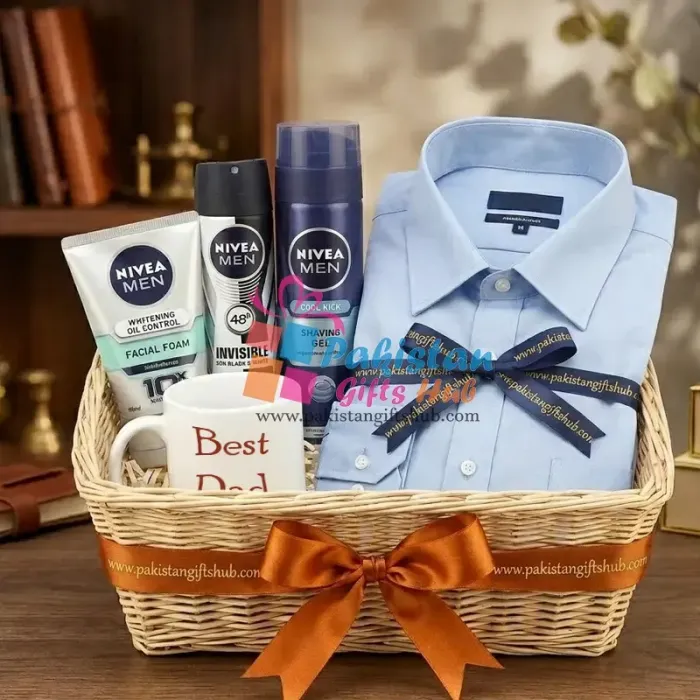 Dapper Dad: Formal Shirt & Nivea Grooming Set Dapper Dad: Formal Shirt & Nivea Grooming Set