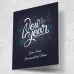 Personalized Blue Sparkle New Year Card