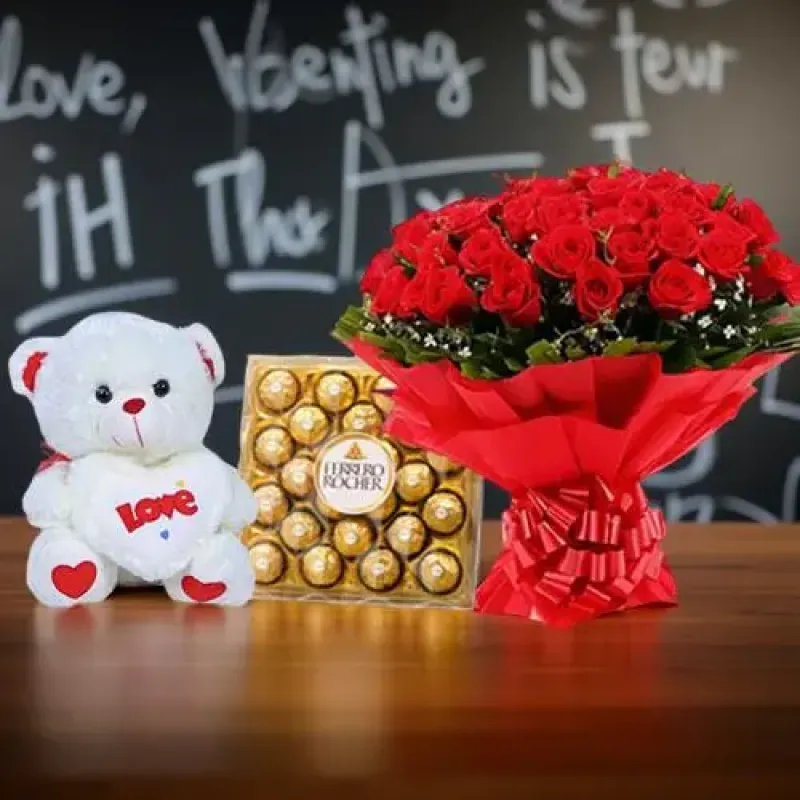 Grand Teddy Love Surprise Combo